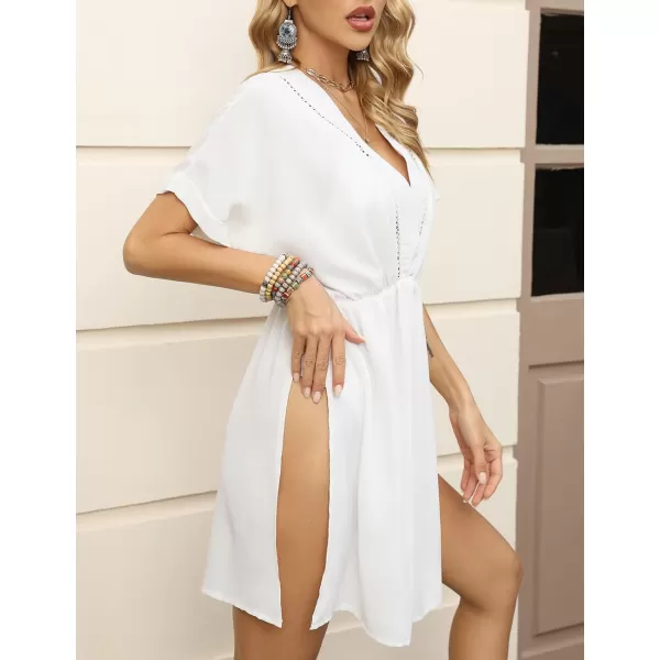 Bsubseach Women Casual Swimsuit Cover Up Blouses Button Down Beach Tunic Dress Bathing Suit Coverup