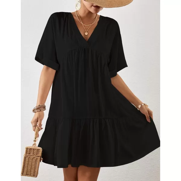Bsubseach Women Casual Swimsuit Cover Up Blouses Button Down Beach Tunic Dress Bathing Suit Coverup