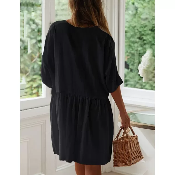 Bsubseach Women Casual Swimsuit Cover Up Blouses Button Down Beach Tunic Dress Bathing Suit Coverup