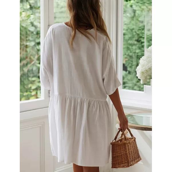 Bsubseach Women Casual Swimsuit Cover Up Blouses Button Down Beach Tunic Dress Bathing Suit Coverup
