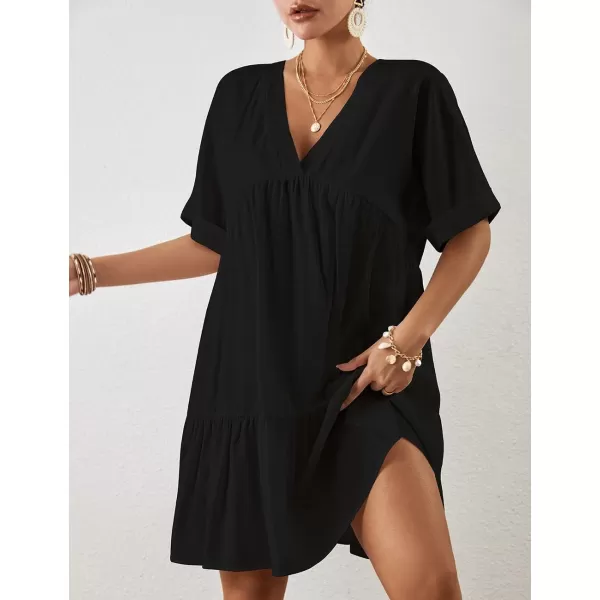 Bsubseach Women Casual Swimsuit Cover Up Blouses Button Down Beach Tunic Dress Bathing Suit Coverup