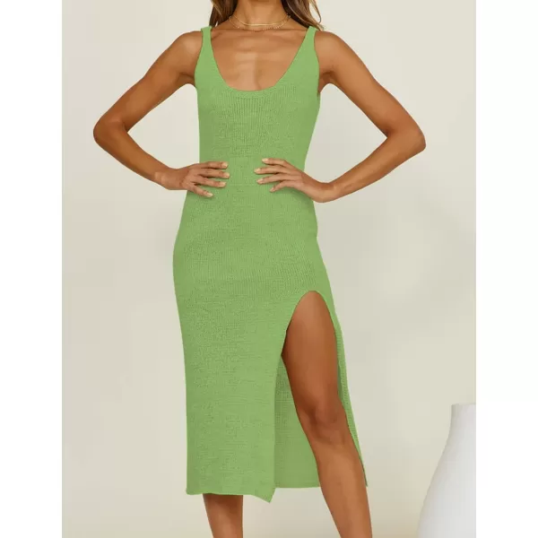 Bsubseach Women Crochet Cover Up for Swimwear Backless Beach Knit Dress