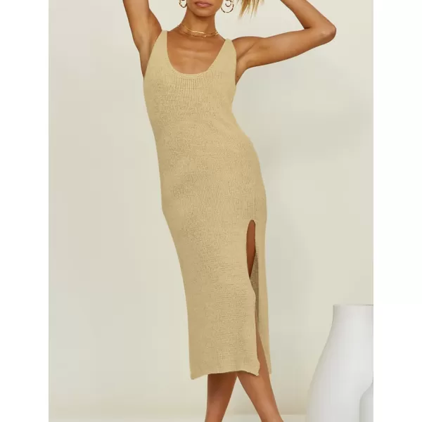 Bsubseach Women Crochet Cover Up for Swimwear Backless Beach Knit Dress