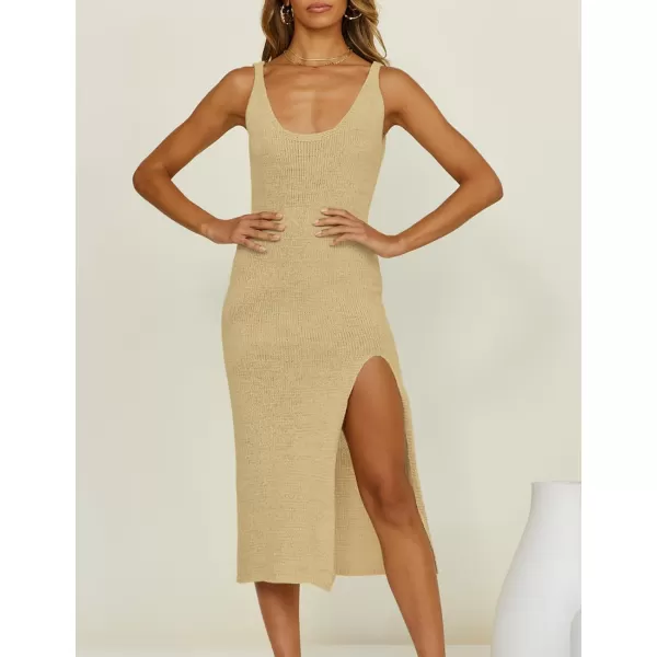 Bsubseach Women Crochet Cover Up for Swimwear Backless Beach Knit Dress