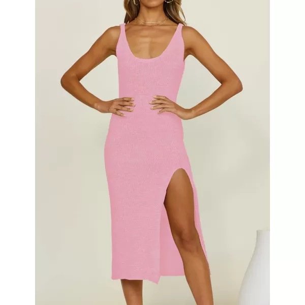 Bsubseach Women Crochet Cover Up for Swimwear Backless Beach Knit Dress