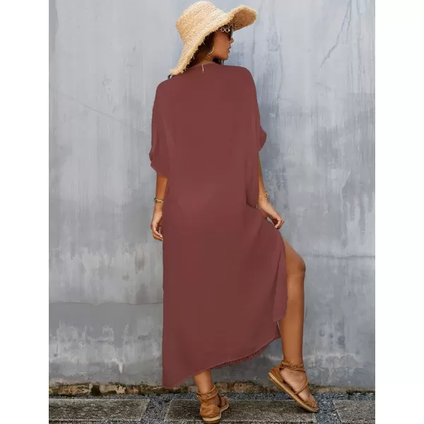 Bsubseach Women Kaftan Dress Bathing Suit Cover Ups Beach Caftan Dresses