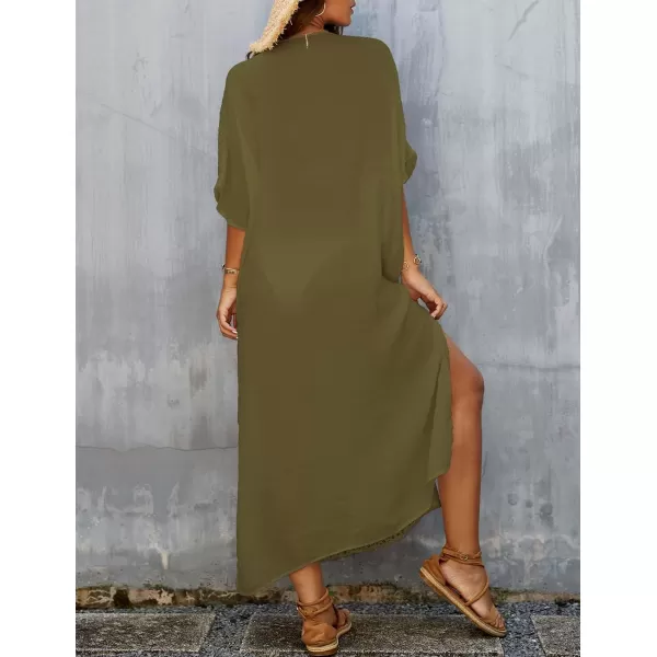 Bsubseach Women Kaftan Dress Bathing Suit Cover Ups Beach Caftan Dresses