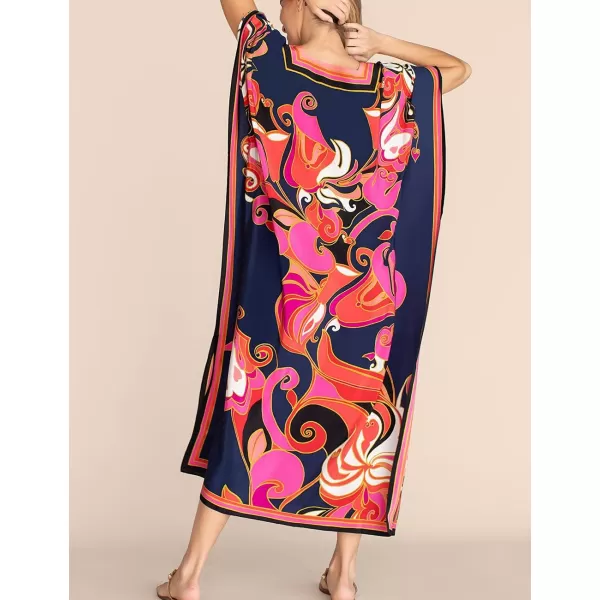 Bsubseach Women Plus Size Kaftan Dress Swimsuit Cover Up Caftan Maxi Beach Dresses