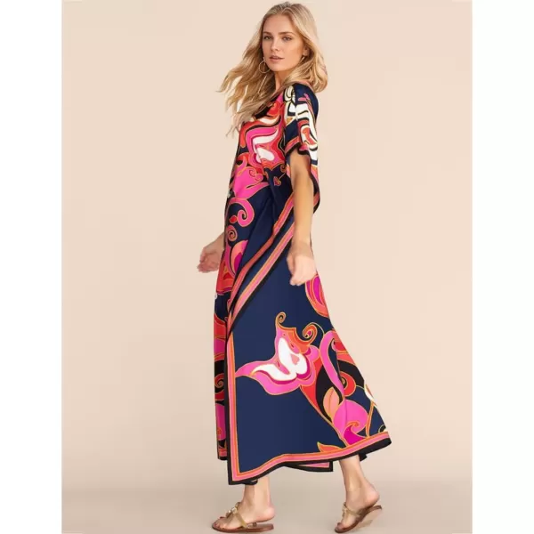 Bsubseach Women Plus Size Kaftan Dress Swimsuit Cover Up Caftan Maxi Beach Dresses