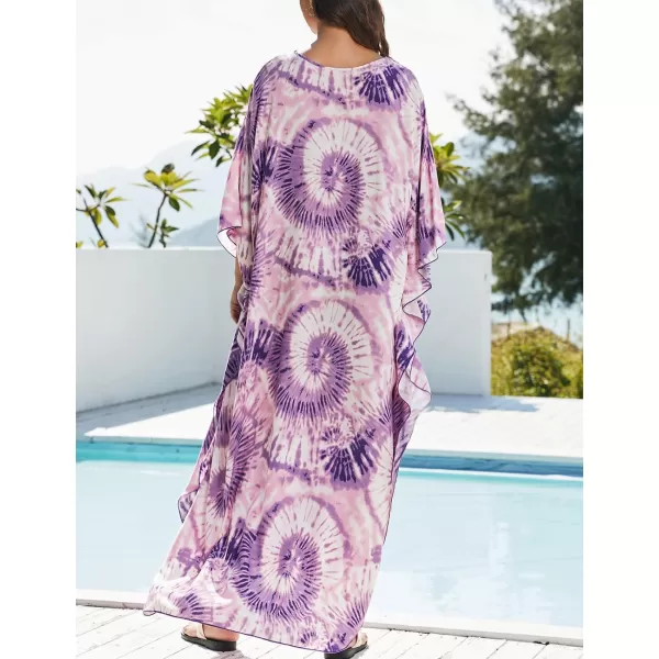 Bsubseach Womens Caftan Print Kaftan Dresses for Women Bohemia Swimsuit Cover Up Casual Resort Wear