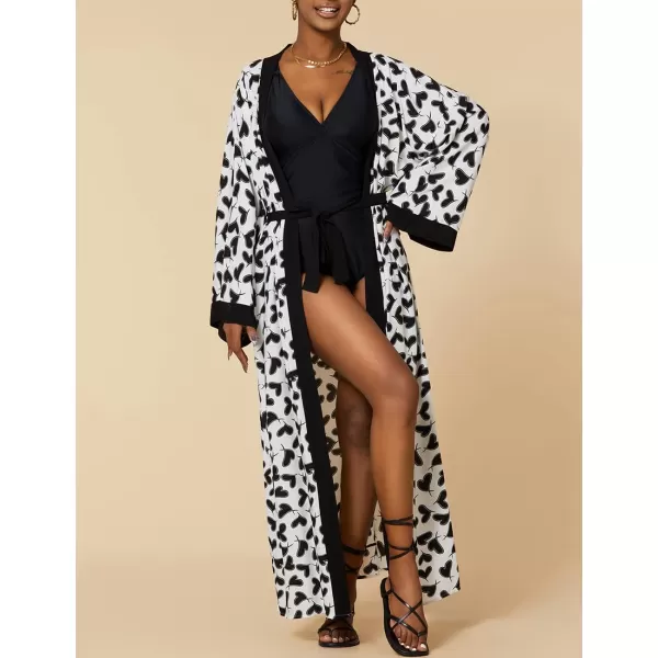 Bsubseach Womens Kimono Swimsuit Coverup Long Summer Cardigans for Swimwear