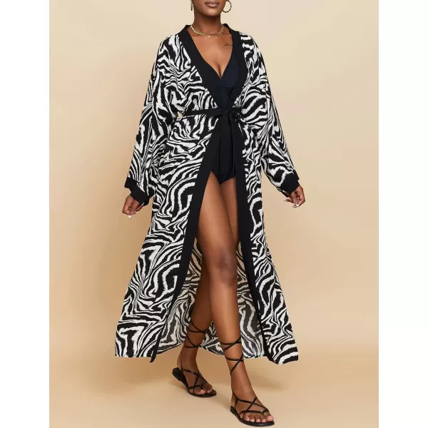 Bsubseach Womens Kimono Swimsuit Coverup Long Summer Cardigans for Swimwear