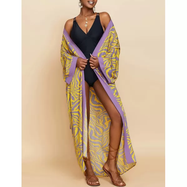 Bsubseach Womens Kimono Swimsuit Coverup Long Summer Cardigans for Swimwear
