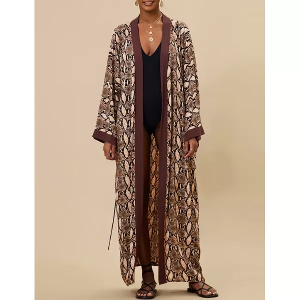 Bsubseach Womens Kimono Swimsuit Coverup Long Summer Cardigans for Swimwear