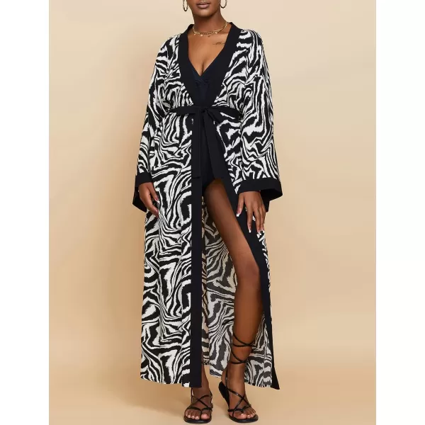 Bsubseach Womens Kimono Swimsuit Coverup Long Summer Cardigans for Swimwear