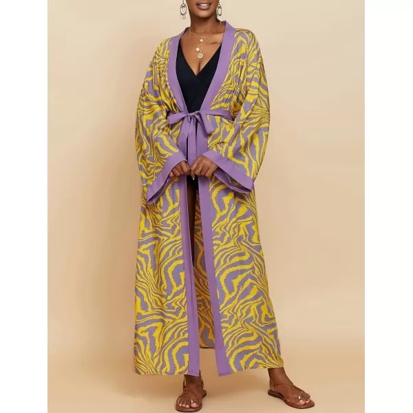 Bsubseach Womens Kimono Swimsuit Coverup Long Summer Cardigans for Swimwear