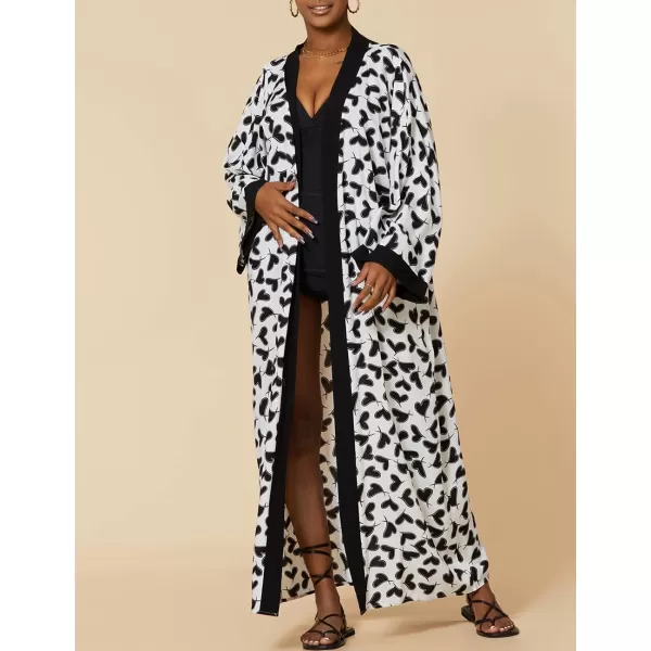 Bsubseach Womens Kimono Swimsuit Coverup Long Summer Cardigans for Swimwear
