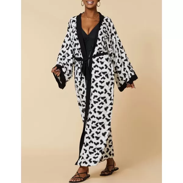 Bsubseach Womens Kimono Swimsuit Coverup Long Summer Cardigans for Swimwear