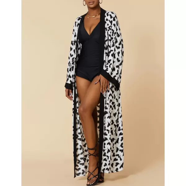 Bsubseach Womens Kimono Swimsuit Coverup Long Summer Cardigans for Swimwear