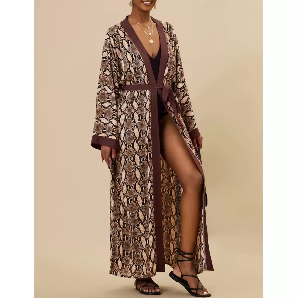 Bsubseach Womens Kimono Swimsuit Coverup Long Summer Cardigans for Swimwear