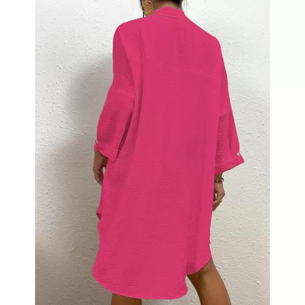 Bsubseach Womens Modern Swimsuit Cover Up Blouse Button Down Shirt Dresses Tops