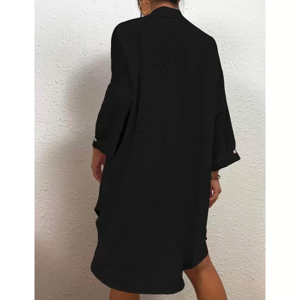 Bsubseach Womens Modern Swimsuit Cover Up Blouse Button Down Shirt Dresses Tops