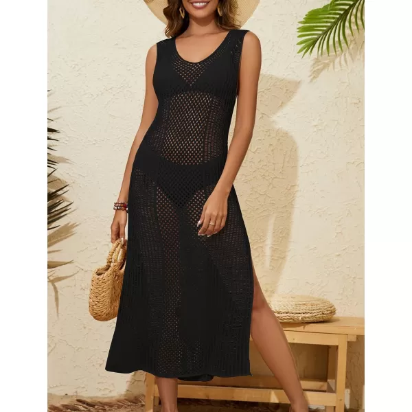 Bsubseach Women's Swimwear Cover Ups Beach Coverups Long Crochet Dress Summer Outfits