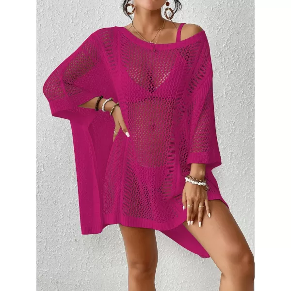 Bsubseach Women's Swimwear Cover Ups Crochet Tops for Women Swim Coverups Vacation Outfits for Women
