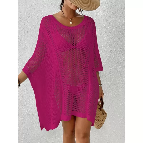Bsubseach Women's Swimwear Cover Ups Crochet Tops for Women Swim Coverups Vacation Outfits for Women