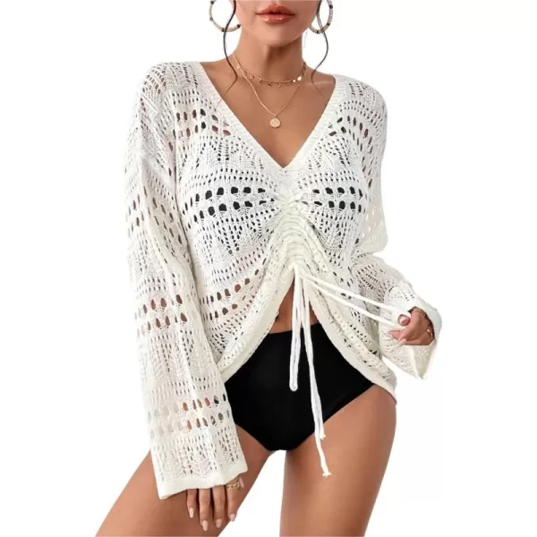 Bsubseach Bathing Suit Cover Ups for Women Crochet Cover Up Knit Top Bikini Coverup Summer Outfits