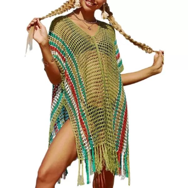 Bsubseach Beach Crochet Dress Bathing Suit Cover Ups Sexy Coverup for Swimwear Women Summer Outfit