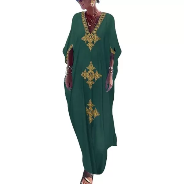 Bsubseach Caftan Cover Up for Swimwear Women Plus Size Kaftan Swimsuit Coverup Embroidery