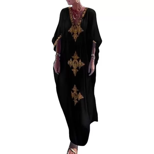 Bsubseach Caftan Cover Up for Swimwear Women Plus Size Kaftan Swimsuit Coverup Embroidery