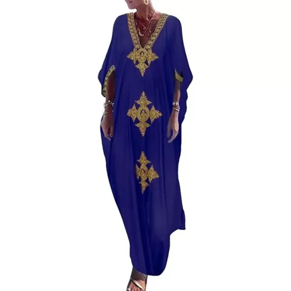Bsubseach Caftan Cover Up for Swimwear Women Plus Size Kaftan Swimsuit Coverup Embroidery