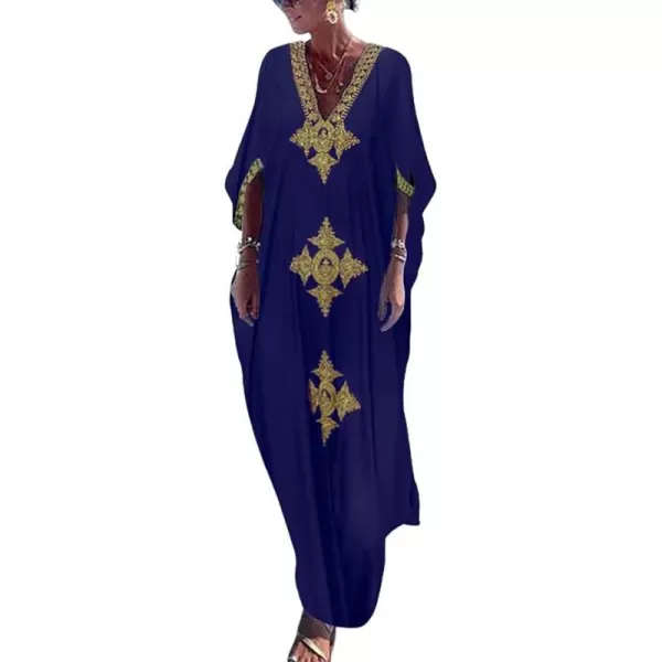 Bsubseach Caftan Cover Up for Swimwear Women Plus Size Kaftan Swimsuit Coverup Embroidery