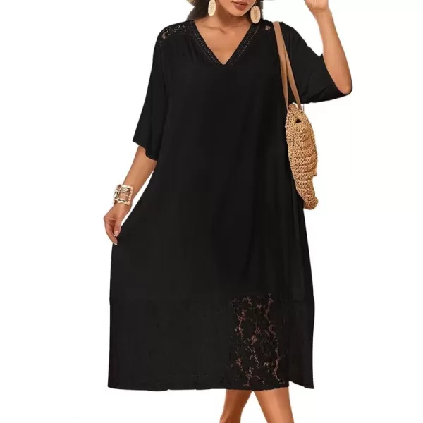 Bsubseach Caftans for Women V Neck Swimsuit Cover Up Beachwear