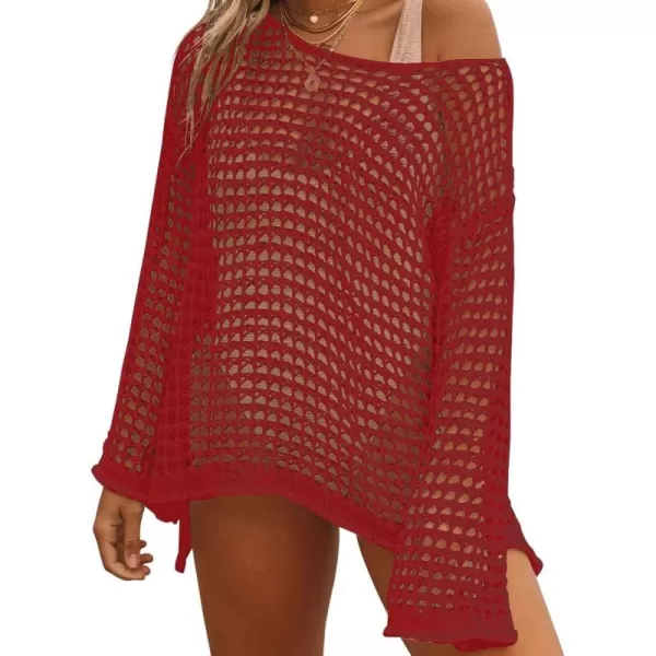 Bsubseach Crochet Cover Ups for Women Sexy Hollow Out Swim Cover Up Knit Summer Outfits