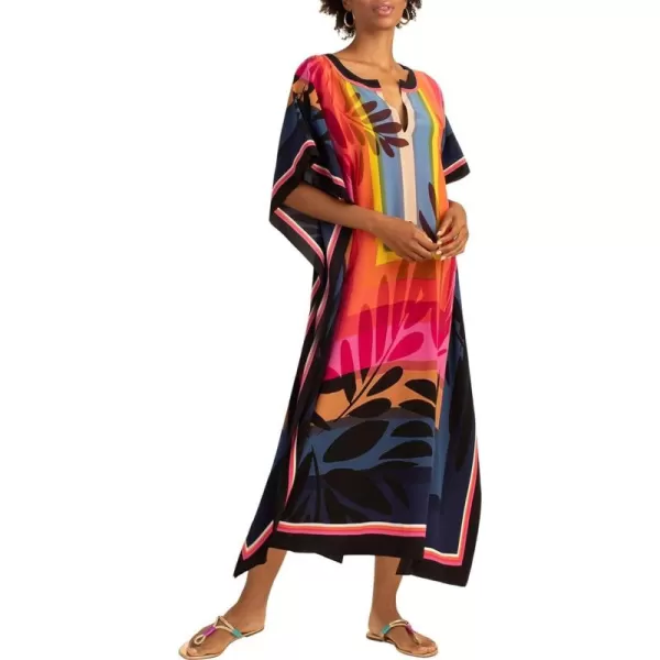 Bsubseach Ethnic Kaftan Dresses for Women Swimsuit Cover Up Resort Wear Printed Dress