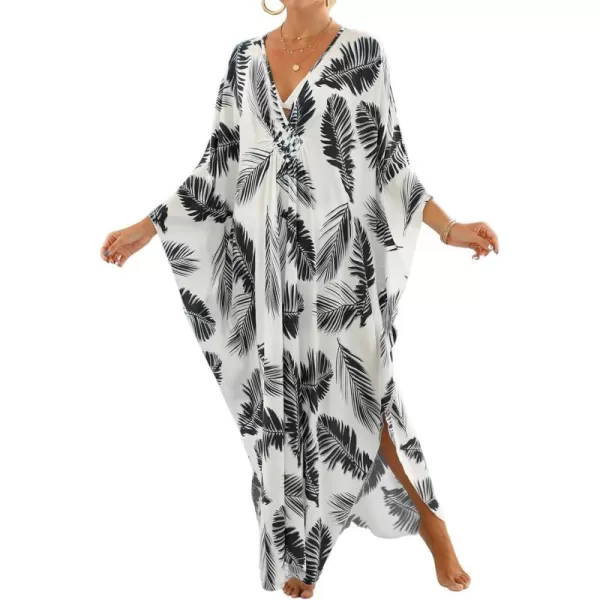 Bsubseach Kaftan Dresses Cover Up for Swimwear Women Plus Size Animal Print Caftan Resort Dress