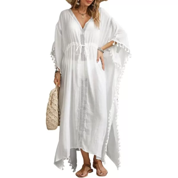 Bsubseach Swimsuit Cover Up for Swimwear Women Kaftan Dress with Drawstring