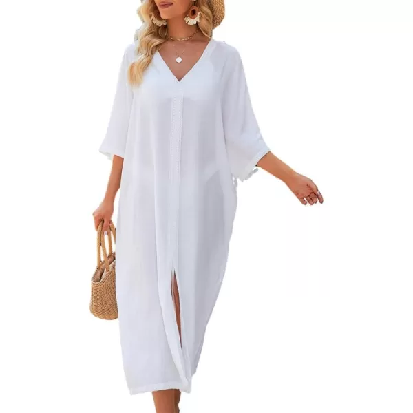 Bsubseach Swimsuit Cover Ups for Women Long Kimono Dress Sheer Kaftan