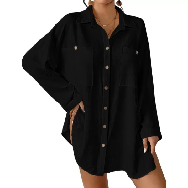 Bsubseach Swimsuit Cover Ups for Women Long Sleeve Bathing Suit Beach Coverup Bikini Swimwear Dress