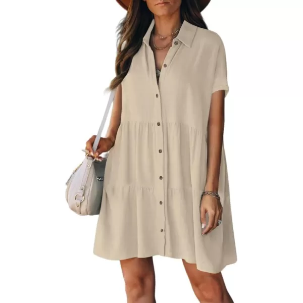 Bsubseach Swimsuit Coverup for Women Button Shirt Casual Dresses Vacation Wear