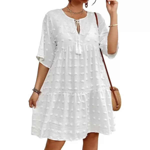 Bsubseach White Bathing Suit Cover Ups for Women Black Swimsuit Coverup Cute Dress