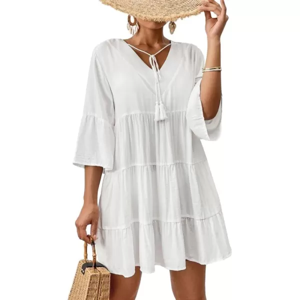 Bsubseach Women Beach Tunic Shirt Cover Up Dress Loose Bathing Suit Coverup