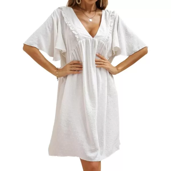 Bsubseach Women Casual Swimsuit Cover Up Blouses Button Down Beach Tunic Dress Bathing Suit Coverup