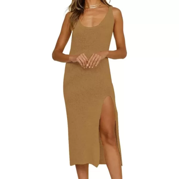 Bsubseach Women Crochet Cover Up for Swimwear Backless Beach Knit Dress