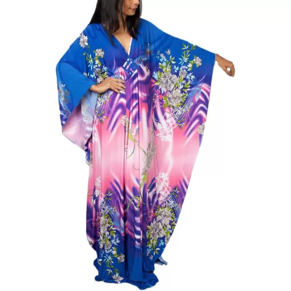 F-blue Pink Floral
