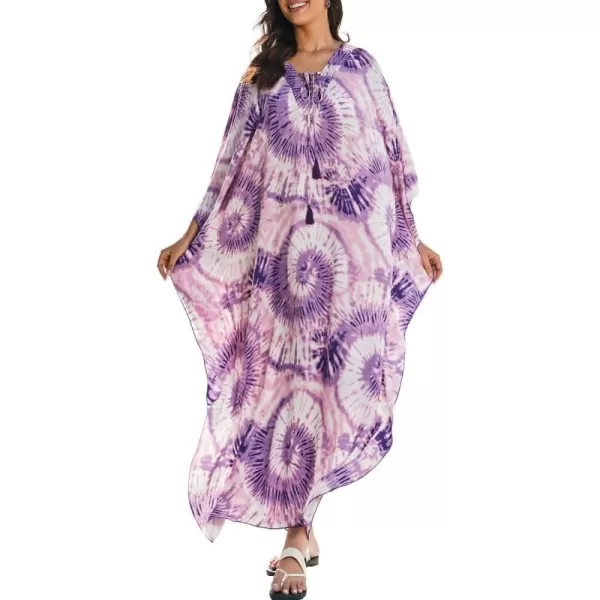 Bsubseach Womens Caftan Print Kaftan Dresses for Women Bohemia Swimsuit Cover Up Casual Resort Wear