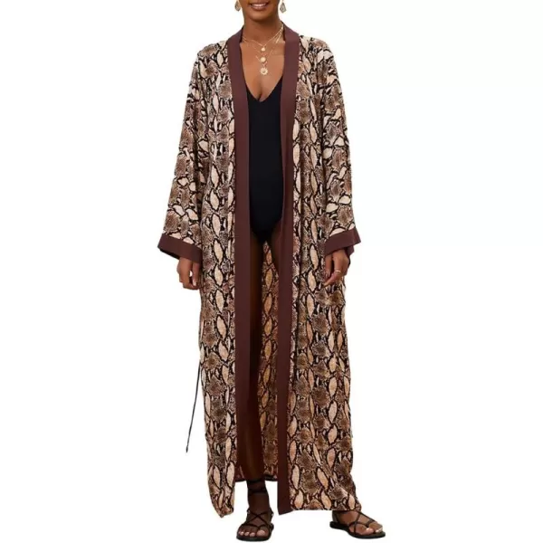 Bsubseach Womens Kimono Swimsuit Coverup Long Summer Cardigans for Swimwear